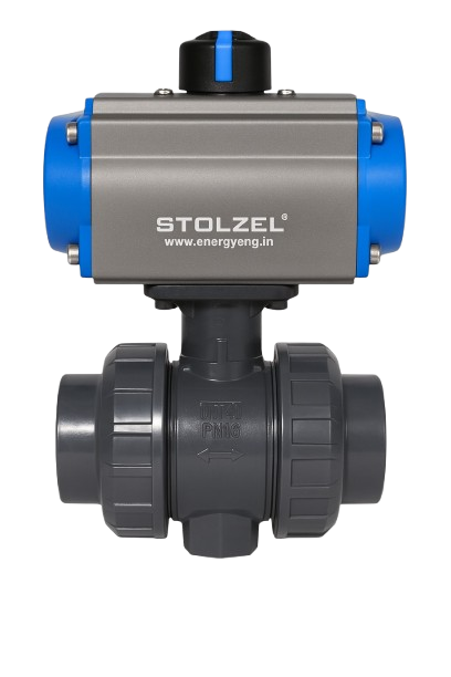 Pneumatic Actuated 2-Way UPVC Ball Valve