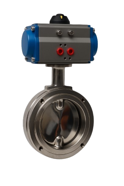 Pneumatic Actuated TC End Butterfly Valve